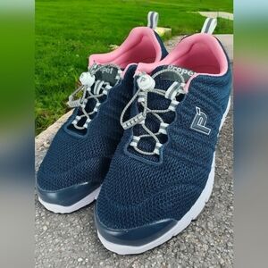 Propet Travel Walker II Women’s Sneakers US 7.5 Navy/Melon Athletic Lightweight